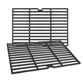 Uniflasy Cast Iron Cooking Grid Grates for Dyna-Glo DGF350CSP-D 2-Burner Open Cart Propane Gas Grill Grate DGF350SNP DGF350SNP-D DGF350CSP DG1-70-01-634-R 101-03011 Grill Grates