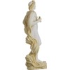 Apollo God of Music Poetry Art Gold Tone Alabaster Statue