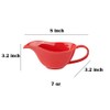 Sizikato Classic Porcelain Easy Pour Gravy Sauce Boat Creamer Pitcher.