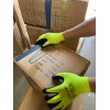 TUTU 12 Pair Green Safety Gloves Latex Coated Grip Cut