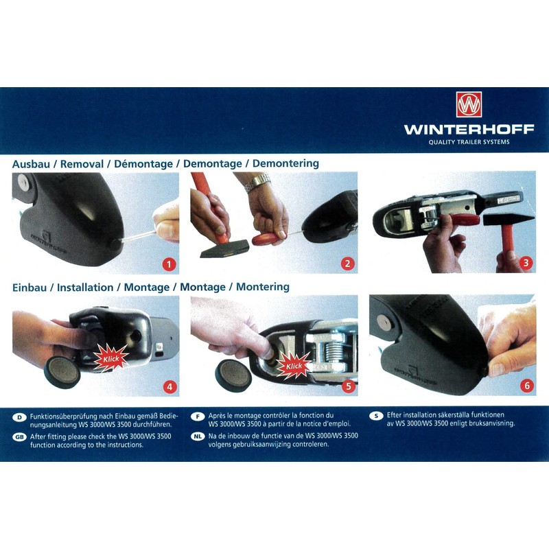 Winterhoff 6205 WS3000 Friction Pad Set Brake Shoes Anti-Slinger Clutch
