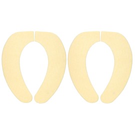 【Made in Japan, Deodorizing, Washable】Sanko Non-Slip Toilet Seat Cover Sheet, 2 Sets, Yellow, Just Place and Stick, KA-24, Width 10.5×Total Length 40cm (4.13×15.75 inches)