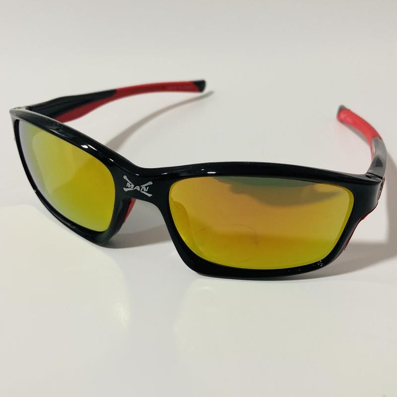 The Gnarsty Small Wraparound Sport Sunglasses with Mirrored Lenses x