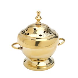 NKlaus Incense Bowl Inner Bowl Incense Barrel Gold Handmade Brass Decoration 7555