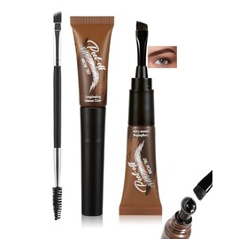 Erinde Gel Para Cejas Peel off, Tinte Para Cejas de Larga Duración y Resistente al Agua, Gel Para Cejas a Prueba de Manchas y Transferencias, Crema Ti