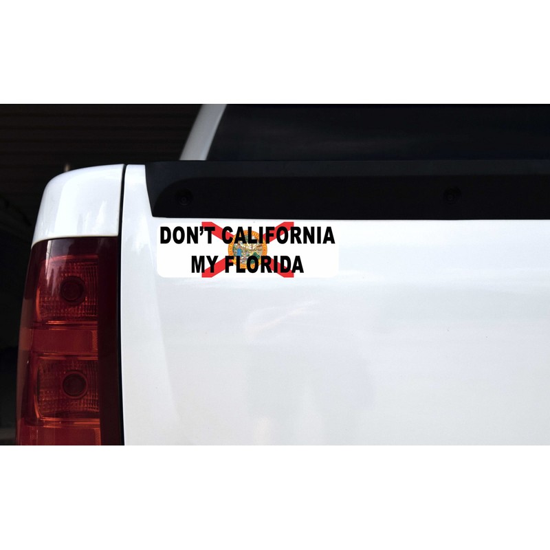 StickerTalk Dont California My Florida Magnet, 10 inches by 3