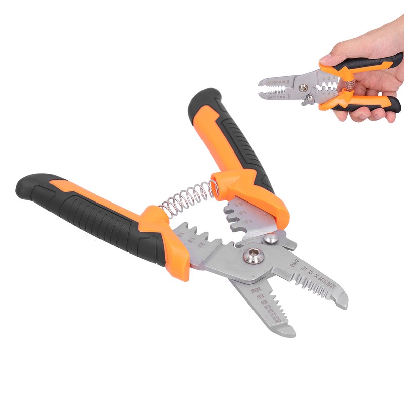 Electrician Crimper Cable Wire Cutter Household Scissors Crimping Wire Stripper