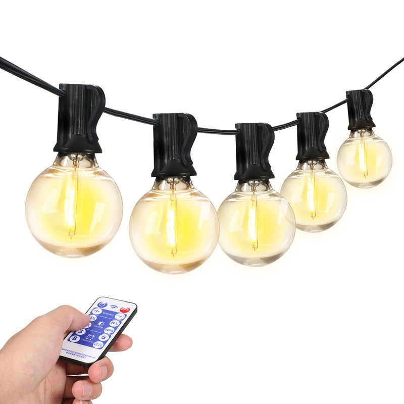 Neoglint 10.9M/35.7Ft G40 Outdoor String Lights 30+2(Spare) LEDs Globe Bulbs