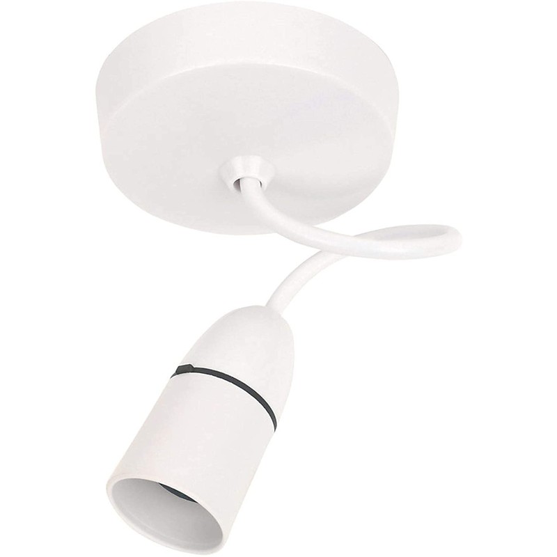 Ceiling Rose Light Pendant Fitting Vintage Retro with Lamp Holder