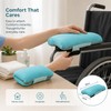 Padded Wheelchair Armrest Covers for Comfort – Breathable Adjustable Cushions
