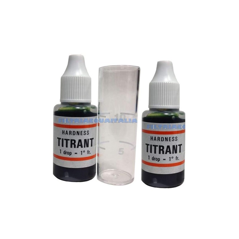 FILTRIACQUAITALIA Titrant Water Hardness Analysis Kit (French Grade) for Measuring