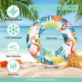 Inflatable Swimming Ring Adults- Inflatable Swim with Handle, Durable Rubber Ring for Swimming Ring, Inflatable Pool Floats Ring, Summer Beach Swimming Pool Tubes Party Toys Pool Hammock Water Sports