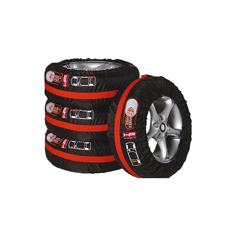 HP-Autozubehör 82277 Tyre Cover Set 4-Piece Black