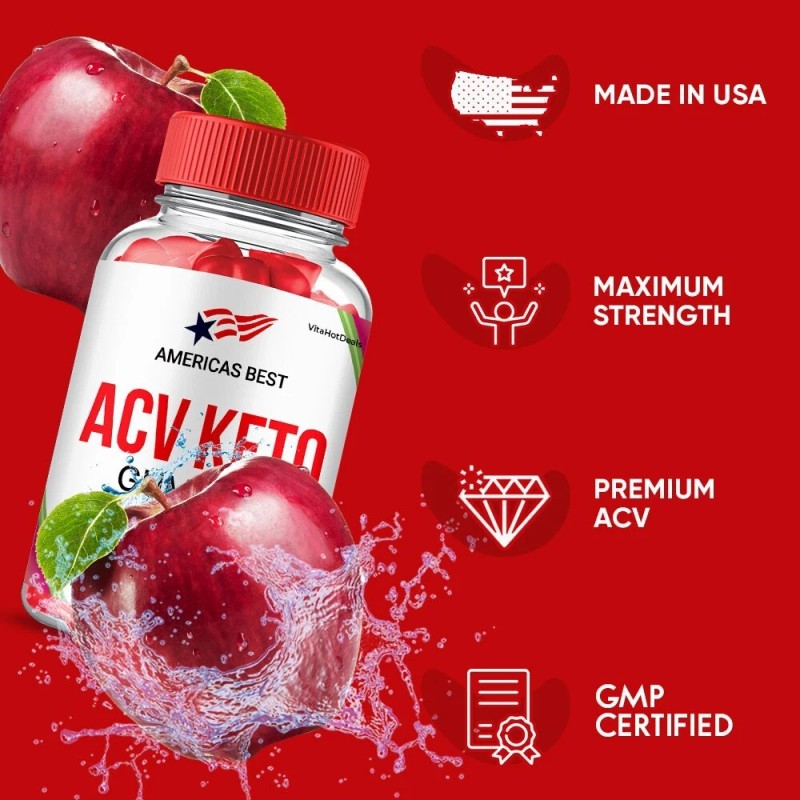 Americas Best ACV Keto Gummies Maximum Strength, Premium Formula (3