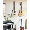 Donner Guitar Wall Mount Hanger 3-Packs, Black Walnut Guitar Hanger