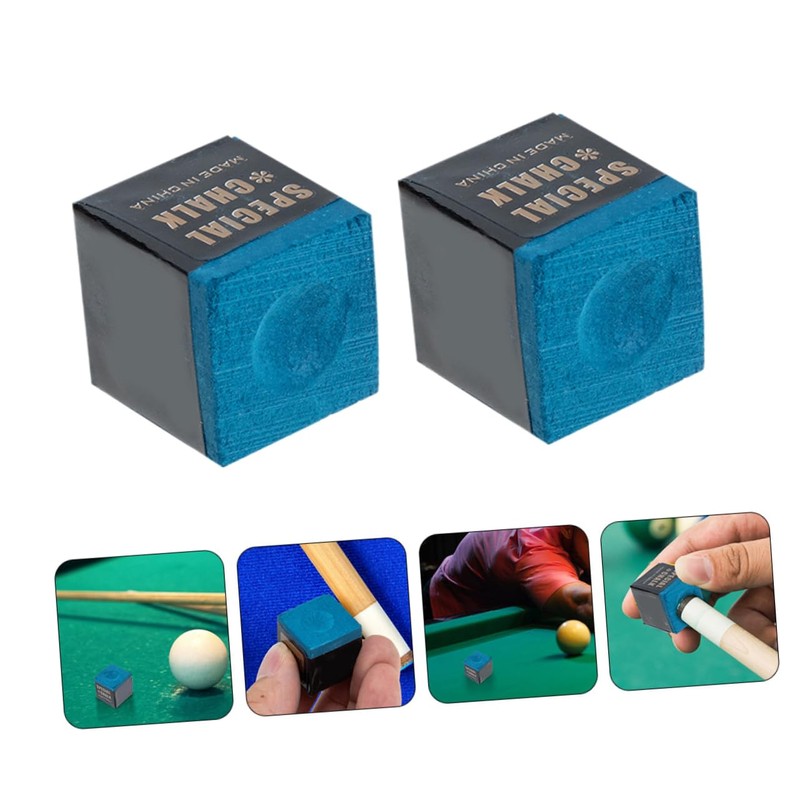 SUPVOX 24Pcs Billiard Cue Chalk A Grade Blue Pool Stick