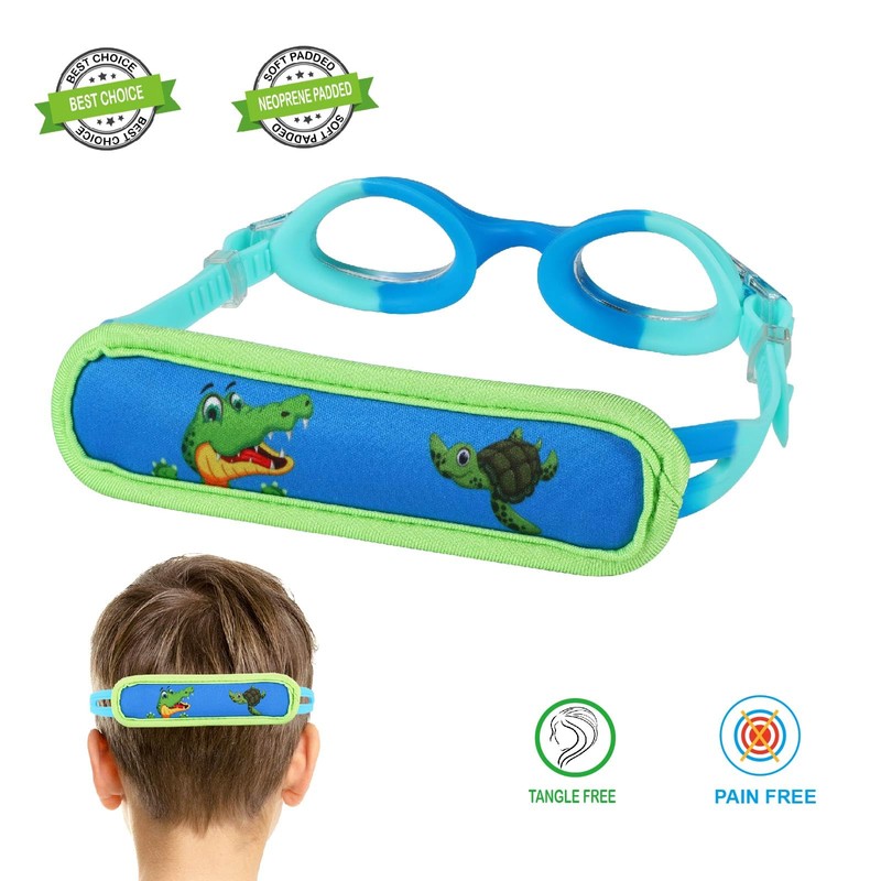 RUIGAO Toddler Swim Goggles Age 2-5, Toddler Goggles No Hair