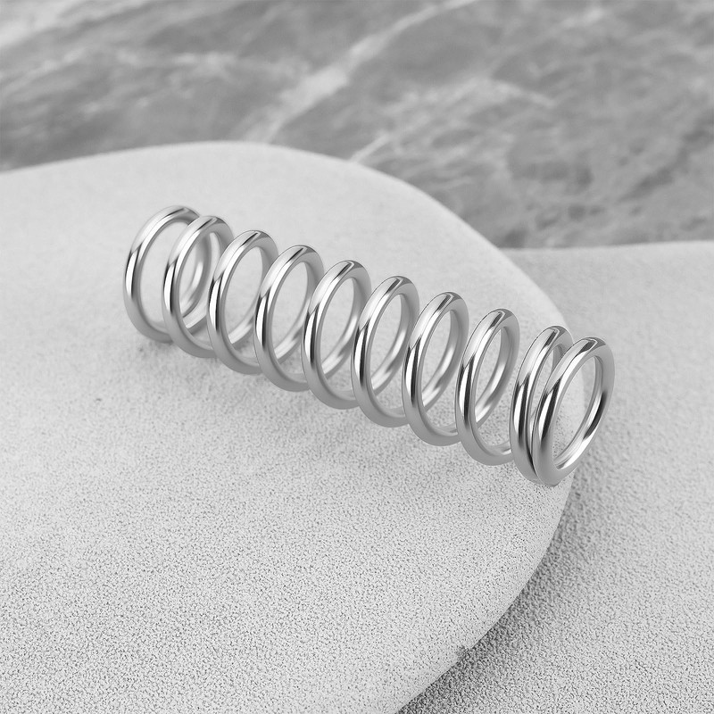 YINETTECH Ball Clamp Handle Spring 60x17x2.2mm Compatible with Bradley Hitch