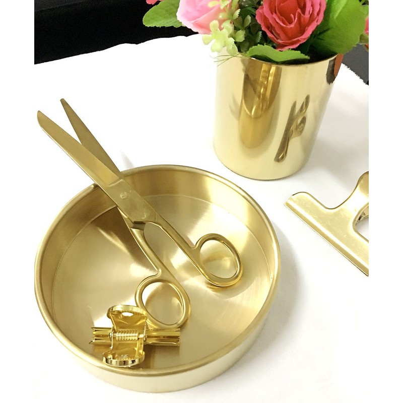 MultiBey Scissors Straight Recycled Stainless Steel 7" Copper Gold Multipurpose