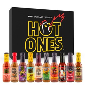 Hot Ones Hot Sauce Challenge Set - Season 25 Hot Sauce Variety Pack Made with Natural Ingredients - Unique Small Batch Sampler Gift Sets- 5 fl oz Bottles (10-Pack)