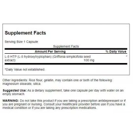Swanson Extra Strength 5-HTP, Encourages Serotonin Production, 100 mg/ 60 Caps