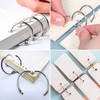 AMOSTBY Loose Leaf Binder Rings,20Pcs Binder Rings Keychain,Key Rings for