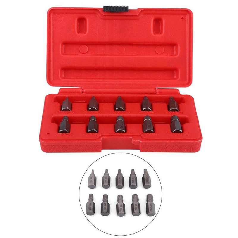 10Pcs Screw Extractor Screwdriver Bits Set, 3.2-10.3mm Hex Head Screw
