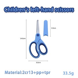 5.7in Multipurpose Scissors, Kids Scissors, 2 Pack Ultra Sharp Blades, Children’s with Blunt Soft Grip, Tip Stainless Steel Blades Perfect for Home, Love it Very Much, School Kids Art Craft Project