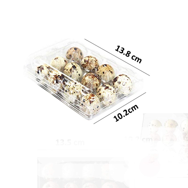 Quail Egg Boxes, 50 Pieces, Quail Eggs, Reusable, Ecyclable Plastic