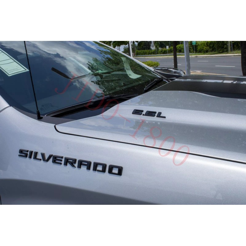 OEM NEW Hood Body Style 6.6L Emblem Badge Gloss Black