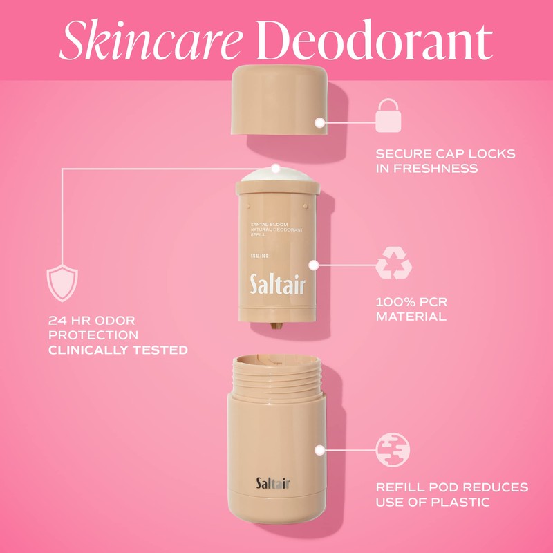 Saltair - Deodorant - Santal Bloom - 2 Pack