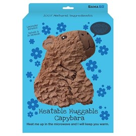 GAMAGO Capybara Heating Pad & Pillow Huggable - Microwavable Heat Pad for Cramps, Aches & Anxiety Relief - Cute Heat Pack Stuffed with Eco-Friendly Wheat & Dried Lavender - 11"