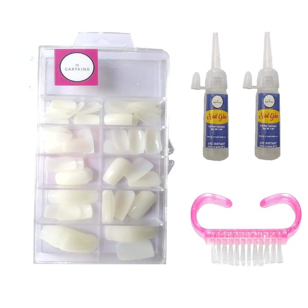 Artificial Reusable Nails Set, 100 Nails, Extreme Upper Arch, Empress
