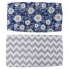 2Pcs Baby Crib Sheets Cotton Yarn Detachable Print Fitted Crib
