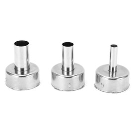 3PCS Heat Gun Nozzle High Hardness Stainless Steel Universal Hot Air Gun Heat Blower Nozzle for Soldering Station
