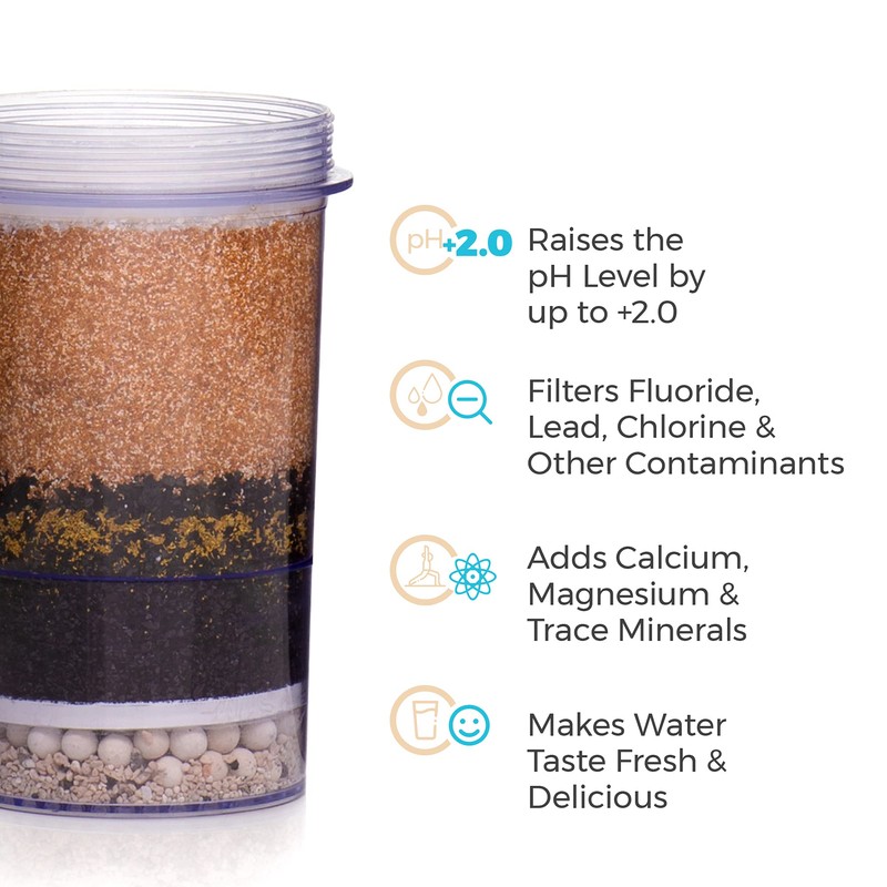Fluoride And Chlorine Replacement Filter Gravity Water System, Alkaline and