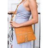 DELUXITY Lightweight Medium Crossbody Bag with Tassel (Mustard)