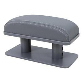 AICARS Armrest Cup Holder: Arm Rest Elbow Support General Leather Booster Pad for Car Door(Gray)