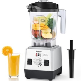 Aeitto Blender with Max 1800-Watt Motor, 68 Oz Large Capacity, Professional Countertop Blenders, White