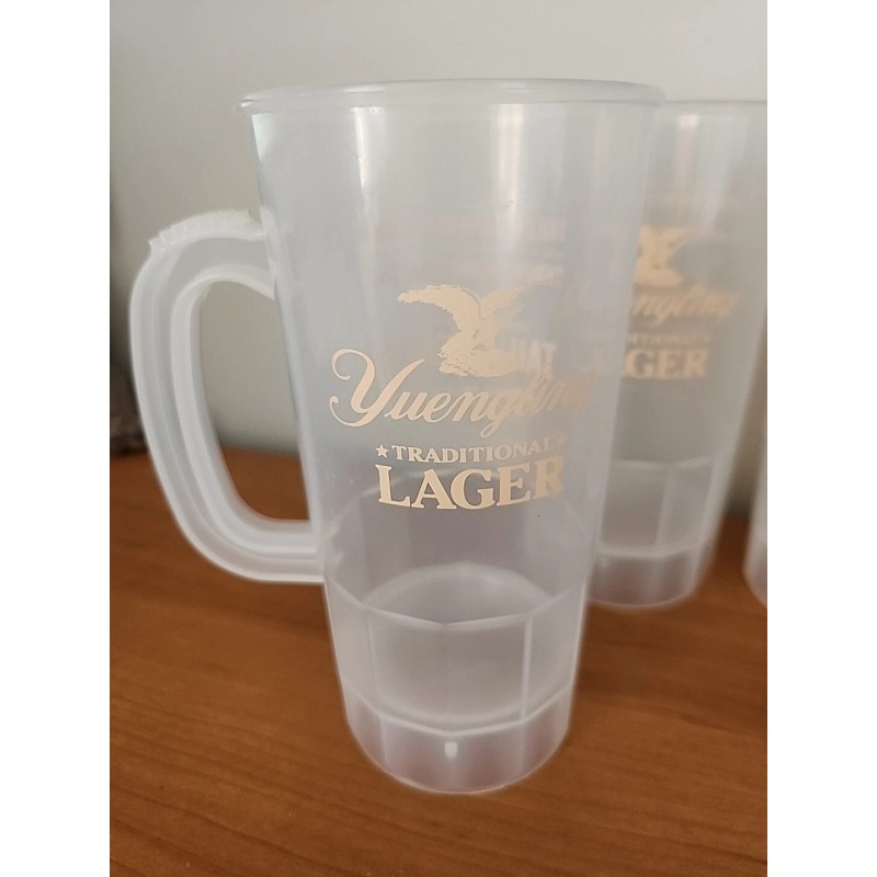 Yuengling Lot of 4 Yuengling Lager Beer Mugs - Tailgating