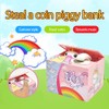 Christmas Stealing Coin Money Box Toy Santa Claus Piggy Bank