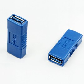RHINORO (Pack of 2) USB 3.0 Standard A Female to Female Socket Coupler Adapter Connector Extender