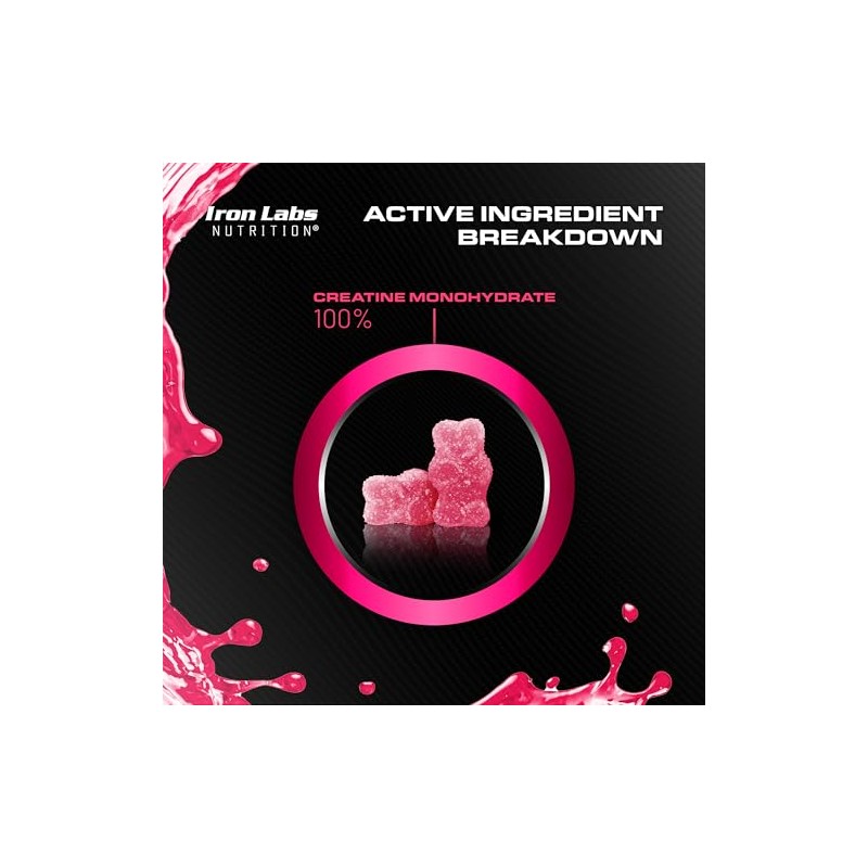Creatine Gummies – 6000mg Creatine Monohydrate Gummies – 180 Gummies