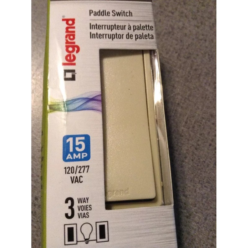 Pass & Seymour TM873-ICC10 Decorator Rocker Switch 3-Way 15A 120/277VAC