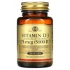 Solgar Vitamin D3 (Cholecalciferol) 125 MCG (5000 IU), 100 Softgels