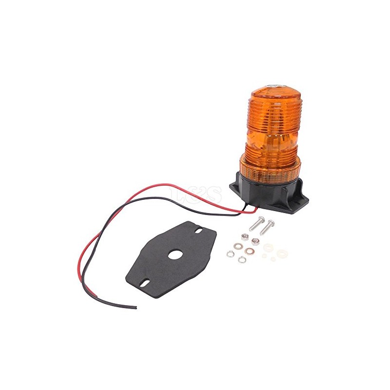Amber/Orange LED Forklift Beacon - Two Bolts Mount - 12-110V
