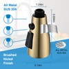 Metal Kitchen Faucet Head Replacement, 3 Functions Kitchen Faucet Head