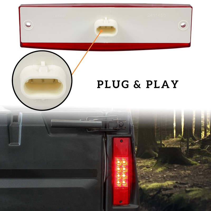 SAUTVS 1pcs Tail Light for Ranger 570, Red LED Rear