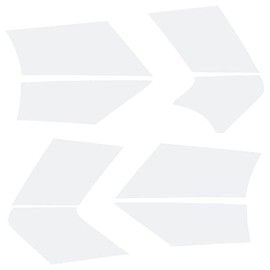 Real Time Industries Reflective Decals for Yamaha FJR1300 Gen 2 Fairing (White)