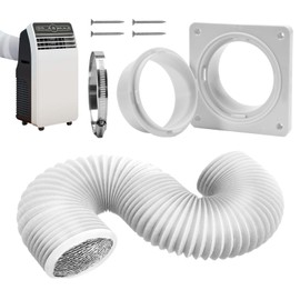 Dryer Vent Hose,Portable Ac Vent Wall Mount Connector with Hose | Wall Mounted Exhaust Parts Replacement Plate for Ventilation Fans Circulation Ceiling Kitchen Washer Bathroom Bedroom